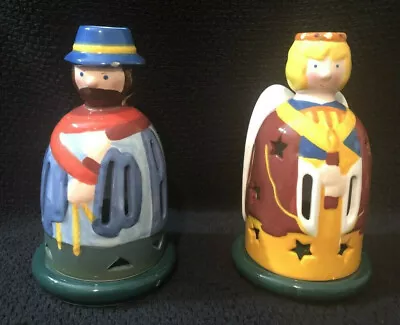 Villeroy & Boch Christmas Nativity Candlestick Votive Holders • $17.50