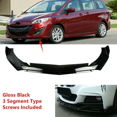 Fit For Mazda Mazda 5 2012-2017 Front Bumper Lower Lip Spoiler Splitter Black    • $55.90