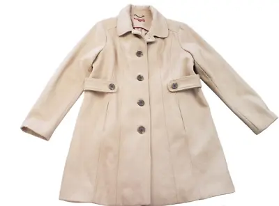 Merona Womens Size XXL Wool Blend Heavy Over Coat Trench Jacket Stylish Camel • $14.50
