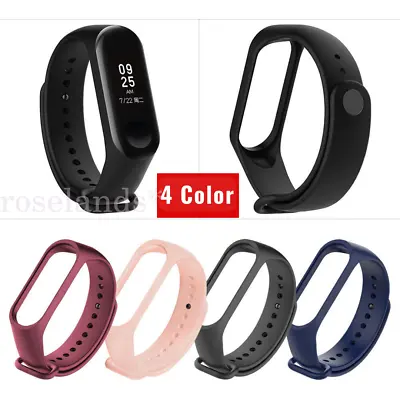 Silicone Smart Wrist Strap Replacement Watchband Bracelet For Xiaomi Mi Band 3 4 • $5.98