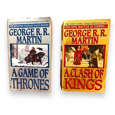 Vintage Game Of Thrones A Clash Of Kings 1st Edition Paperbacks George RR Martin • $55