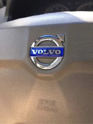 IMPROVED 35mm X 9mm VOLVO Steering Wheel Airbag Emblem S60 XC90 V70 S40 S80 • $11