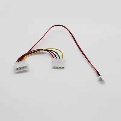 1x 3-Pin Male Fan To 2x 4-Pin Molex (1x Male 1x Female) Power PC Fan Cable 30cm • $1.39