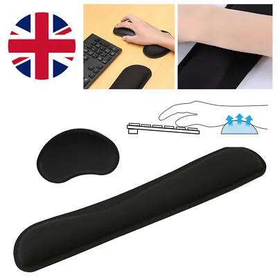 £6.29 • Buy Keyboard Mouse Pad Gel Wrist Rest Support Cushion Memory Foam Lightweight UK