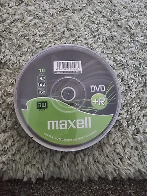 Maxell DVD+R RW 10PACK • £4