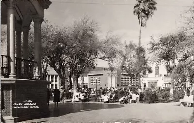 Plaza Hidalgo Matamoros Tamps Mexico Bank National De Mexico RPPC Postcard H61 • $24.99