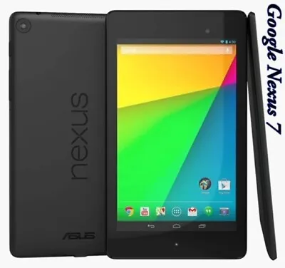 Google Nexus 7 (2013)32GBWi-Fi OnlyAndroid Tablet Very Good Condition BLACK • £40.99