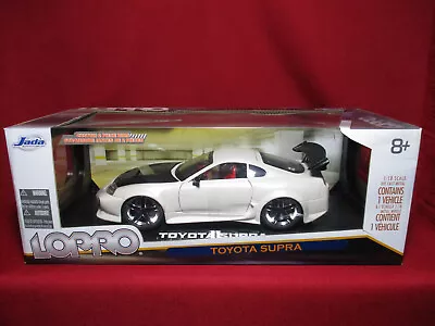 1:18 Toyota Supra Metallic Pearl White LoPro Jada Toys Diecast Model Car Rare • $122.04