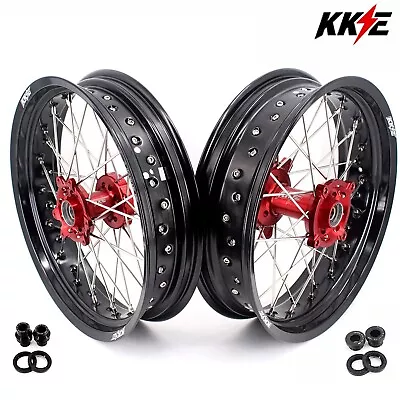 KKE 3.5/4.25*17  Wheels For Honda CRF250L 2013-2020 Supermoto Motard Spoked Rims • $659