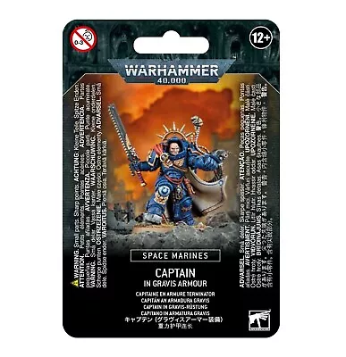 Warhammer 40k Primaris Space Marine Captain In Gravis X Armour NO BOX • $54.27