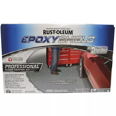 Rust-Oleum 238467 Epoxyshield Professional Floor Coating Kit Dark Gray • $203.47