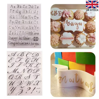 Alphabet Embosser Stamp Cake Decor Baking Bakeware Letters Tool Nice Letter UK • £5.22