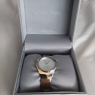Calvin Klein Senses Bangle Watch K5n2s1z6 Gold Plated Stainless Steel • £29.99