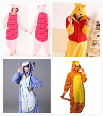 Winnie The Pooh Characters Unisex Onesiee Fancy Dress Costume Hoodies Pyjamas AU • $46.99