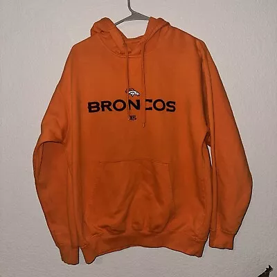 Denver Broncos NFL Size L Orange Vintage Sweatshirt • $16.99