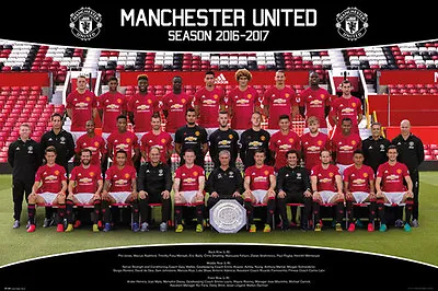 Manchester United FC Official 2017/18 EPL Team Portrait 24x36 Wall POSTER • $17.99