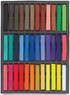 36 Non-Toxic Temporary Hair Pastel Chalk Beauty Kit - Mix Colour • £5.99