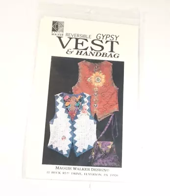 Pattern Reversible Gypsy Vest & Handbag By Maggie Walker Design • $5.99