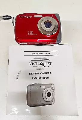 VistaQuest VQ9100 Sport UW 12 Megapixel Compact Digital Camera Red • $21.59