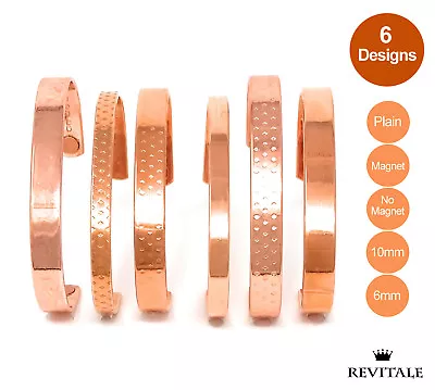 Copper Magnetic Bracelet - Arthritis Therapy Healing Relief Bangle - Men Ladies • £4.49