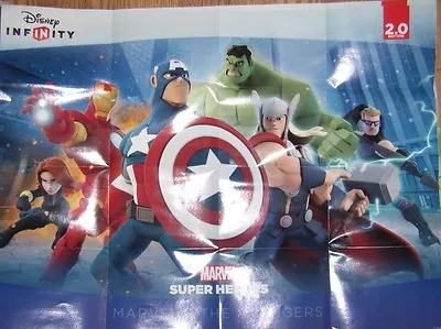 DISNEY INFINITY 2.0 Marvel Super Heroes Power Disc & Action Figure Poster  • $4.97