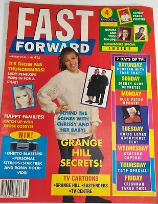 FAST FORWARD Magazine 22-28 Jan 1992 Issue 123 Grange Hill Take That • £4.99
