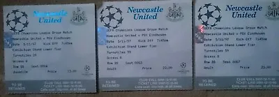 Newcastle United Tickets Champions League Uefa Cup And League Cup  • £5