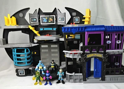 £25 • Buy Batman Batcave & Gotham City Jail  Interactive Doors Lights Up Imaginext + Figua