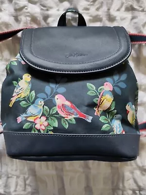 £50 • Buy Cath Kidston Navy Spring Birds Small Stratton Backpack Fantastic Condition