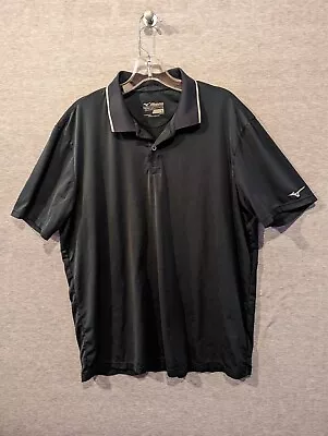 Men’s Mizuno Black Performance Polo Shirt- Size Large • $10.50