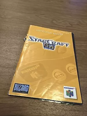 Starcraft 64 Nintendo 64 N64 Instruction Manual Booklet ONLY • $30