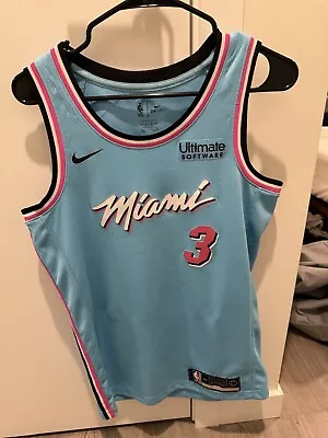 NBA | Nike Miami Heat City Edition Dwyane Wade Turquoise Pink Jersey | S Small • $19.50
