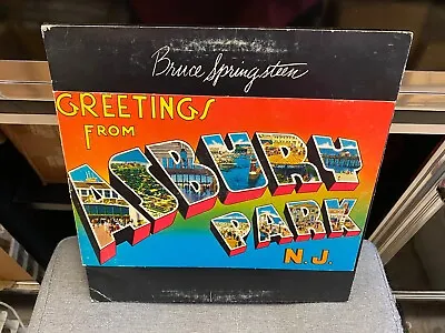 $12.95 • Buy Bruce Springsteen Greetings From Asbury Park N.J. LP Die Cut Columbia VG+