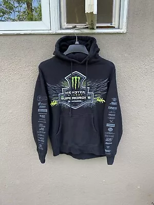 Monster Energy Supercross Hoodie Size M Medium Black • $32.99