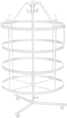 SONGMICS Jewellery Holder 4 Tier Jewellery Stand Metal Earring Necklace Bracele • £8.99