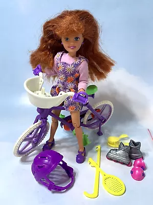 Stacie Barbie Doll: Bicycling Whitney Courtney W Bike Rollerblades Tennis • $20