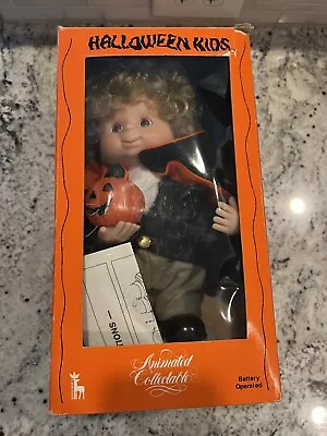 Vtg Santas Best Halloween Kids Animated Dracula Doll Motionette 1994 Collectible • $21.09