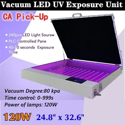 $798.56 • Buy CA PICK-UP Tabletop Precise 24.8in X 32.6in 120W Vacuum LED UV Exposure Unit