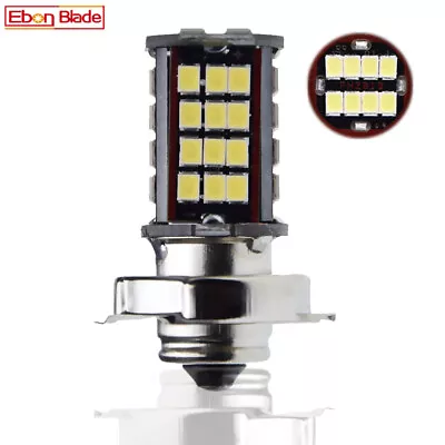 1Pcs P26S Motorcycle Moped HeadLight 56SMD 2835 Chip LED Bulb White 6000k DC 6V • $7.99