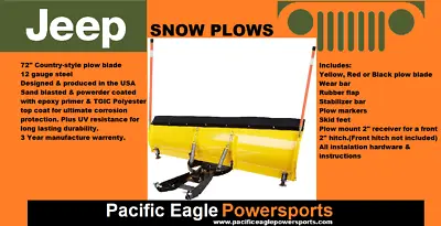 Jeep 72  Snow Plow Kit Pushtubes &  Plow Mount - 2 Inch Receiver • $919.95