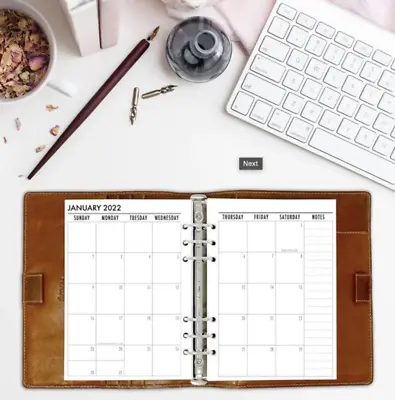 Fits Louis Vuitton MM Agenda: 2024 Weekly + Monthly Refill W/ Tabs & Tiny Pen! • £76.16