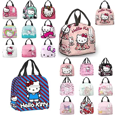 Sanrio Hello Kitty Lunch Bag Insulated Student Snack Picnic Food Storage Bag • $14.69