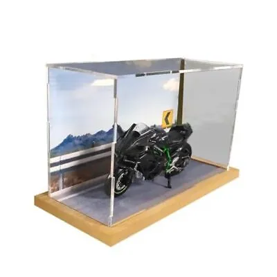 1/18 Display Case Scale Model Car Display Case With Light Scale Acrylic - Grey • $30.35