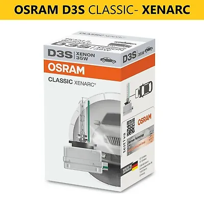 OSRAM D3S CLASSIC XENARC 66340 CLC Standard Xenon Headlight Globe HID 1pc Bulb • $84.94