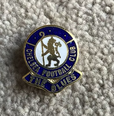 Circa 1970 Chelsea Football Club The Blues Metal & Enamel Badge • £8.99