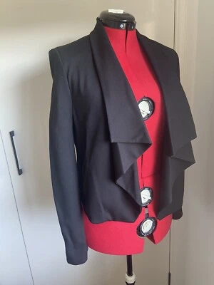 $30 • Buy BNWT Basque Cropped Jacket Black Size 14