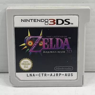 The Legend Of Zelda Majora's Mask 3D Nintendo 3DS Game Cartridge Only. PAL AUS • $55