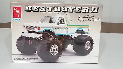 1:25 AMT 1989 Destroyer II Monster Truck Model Kit 6930 Factory Sealed Shelf T1 • $119.88