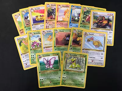 (16) 1999 Pokemon TCG 1st Edition Jungle Card Lot (Uncommons And Rares Only) LP • $3.25