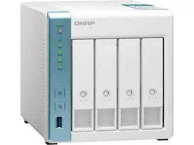 QNAP 4-Bay Personal Cloud NAS For Backup And Data Sharing 4-core 1.7GHz 1GB RAM • $326.99